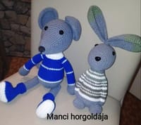 Horgolt figura