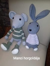Horgolt figura