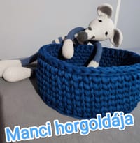 Horgolt figura